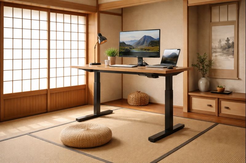 Hello!和室に昇降デスク！