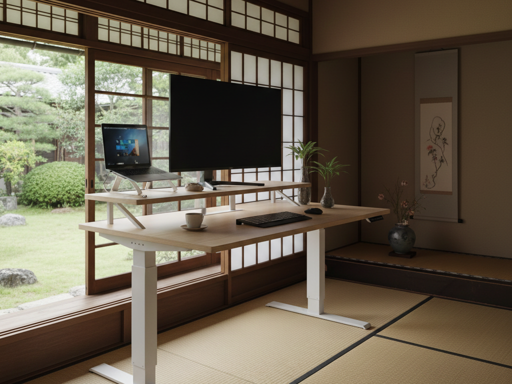 【和室 × 昇降デスク】和室にデスク環境を構築していく話